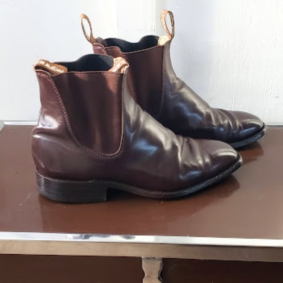 RM Williams Craftsman Boots Chestnut, Leather Sole  Men's Size 6.5 H AUS  7.5 US - Picture 2 of 15